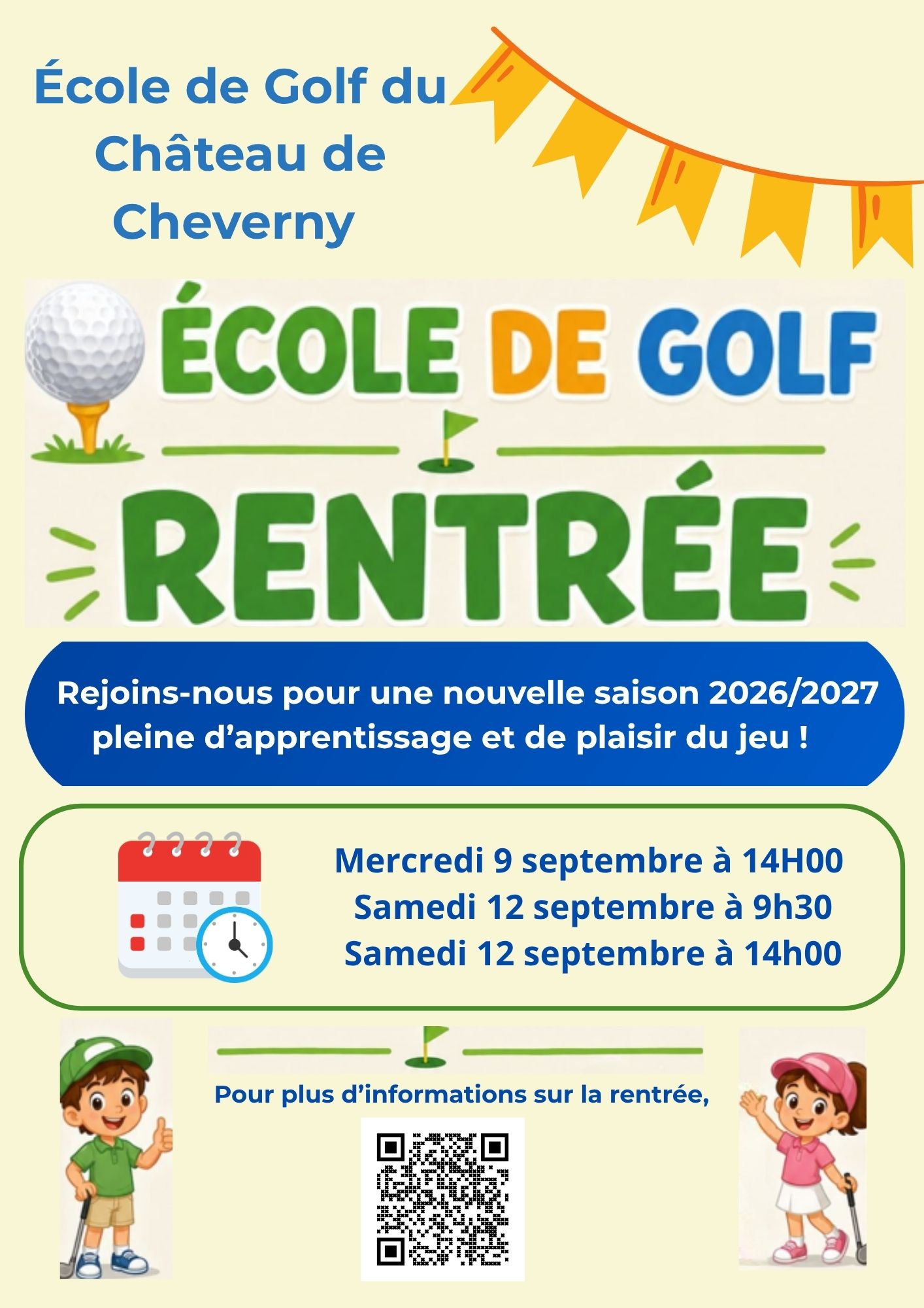 RENTREE ECOLE DE GOLF 2026_2027