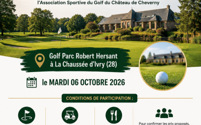 Dernière sortie des Conviviales 2026 : cap sur le Golf Parc Robert Hersant le mardi 6 octobre !