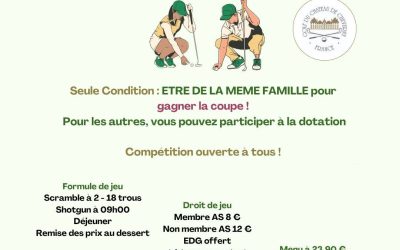 Rendez-vous le Dimanche 25 Octobre pour la Family’s Cup